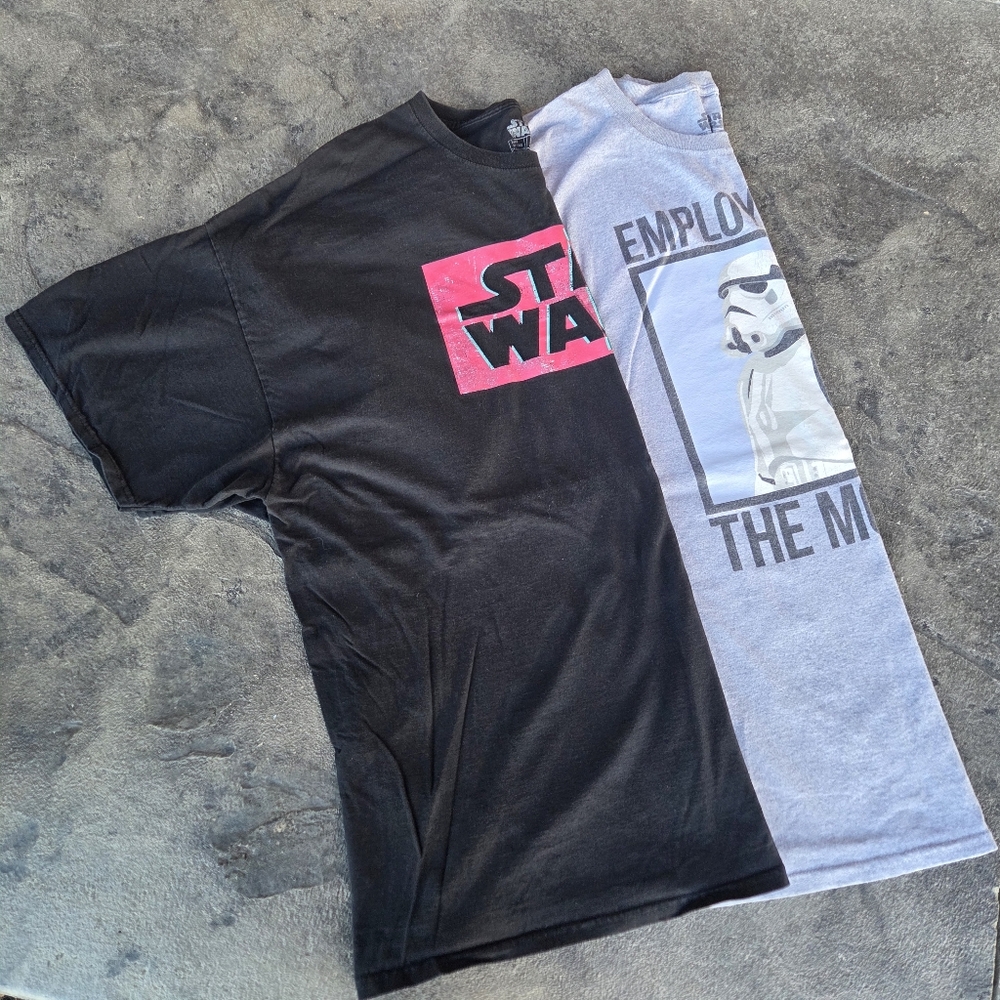 Star Wars Black and Gray Short Sleeve Tees 3XL